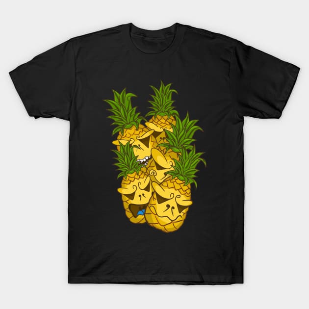 Pineapple doodle T-Shirt by Kakescribble